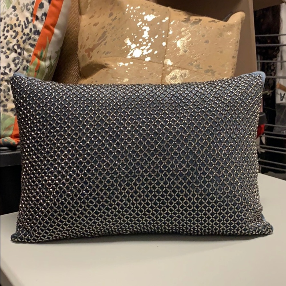 Inspire Me Beaded Lattice pillow